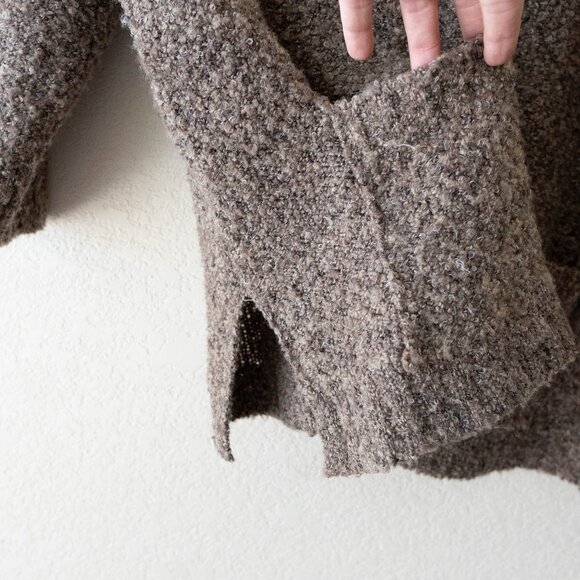 Vintage Victoria Jones Size 2X Wool Blend Marled Cardigan Sweater with Pockets - Picture 6 of 8